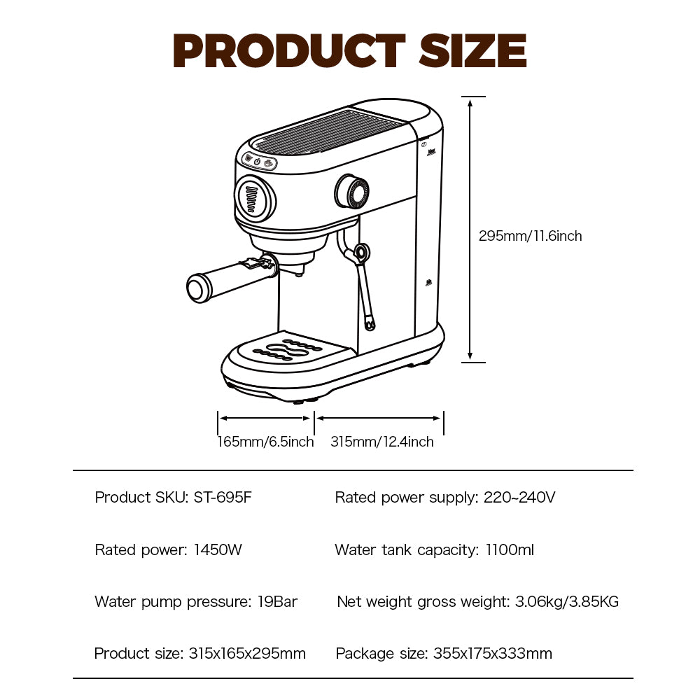 CAFELFFE 4-in-1 Espresso Coffee Machine MK601F Grey, Nepresso/DG Capsules