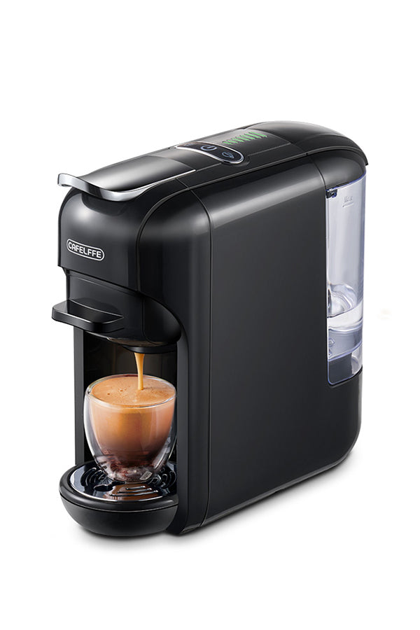 CAFELFFE 5-in-1 Hot/Cold Capsule Coffee Machine MK606 Black/White