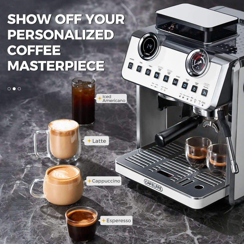 Cafelffe Automatic Espresso Coffee Machine With Grinder MK 608