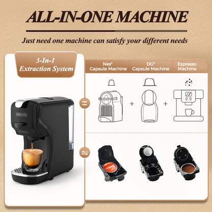 Cafelffe 3-in-1 HotCold Capsule Espressoe Machine MK-611