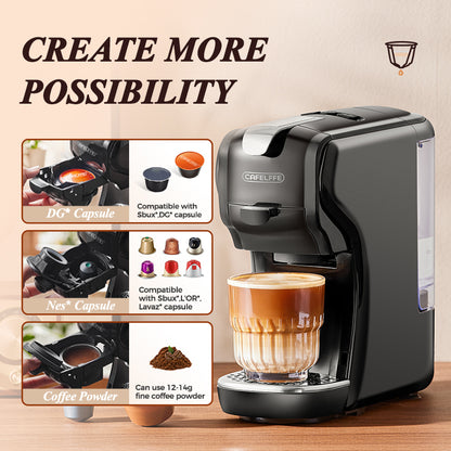 Cafelffe 3-in-1 HotCold Capsule Espressoe Machine MK-611